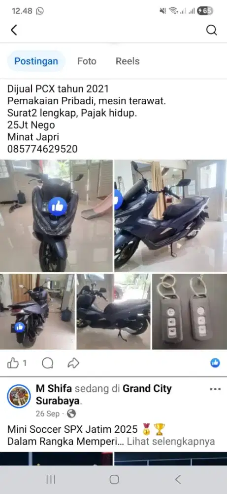 Honda PCX CBS 2021