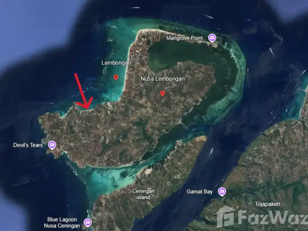 Land for sale in Nusa Lembongan, Bali