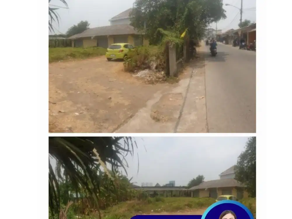 Tanah Posisi Bagus Luas 2.028m2 Bentuknya Kotak  Jln Raya Pagedangan