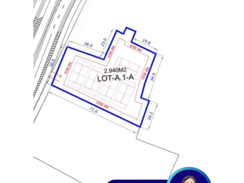 DISEWAKAN TANAH PREMIUM 2.940 JALAN PURI 11 BOULEVARD LANGSUNG TOLL