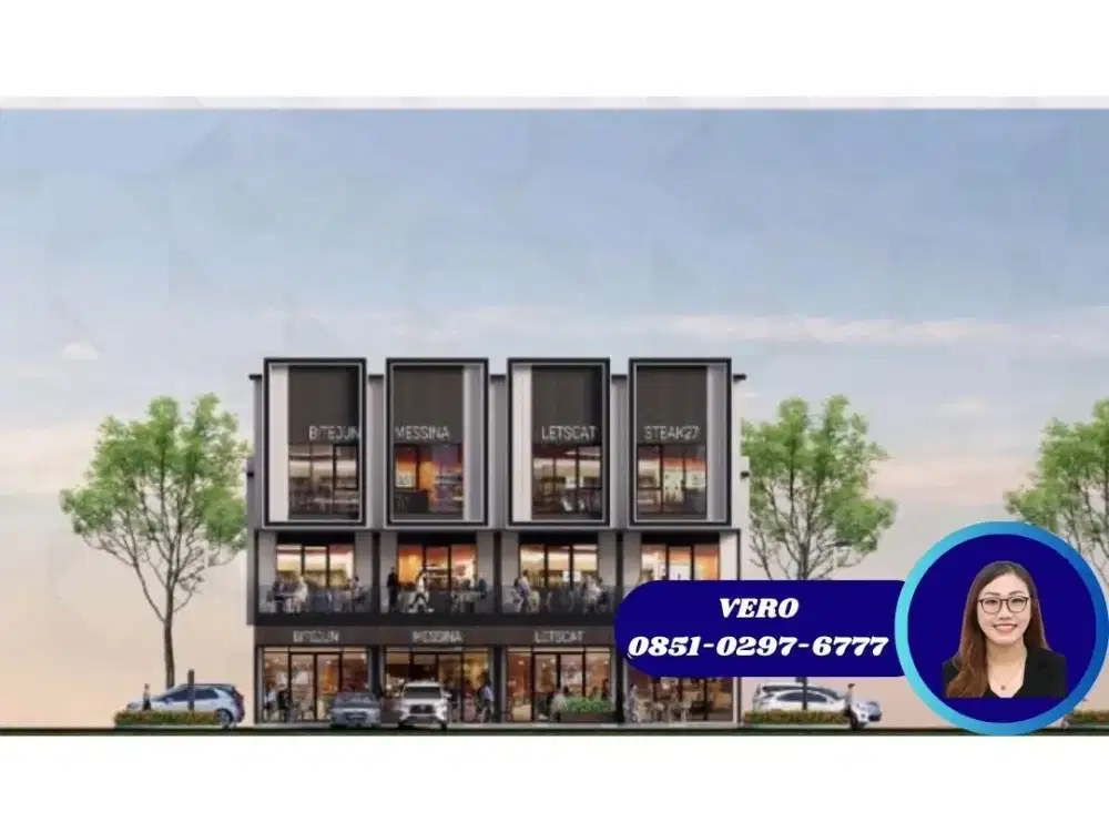 4 Gandeng total Disewakan Ruko SORRENTO Grande West Gading Serpong 4,5