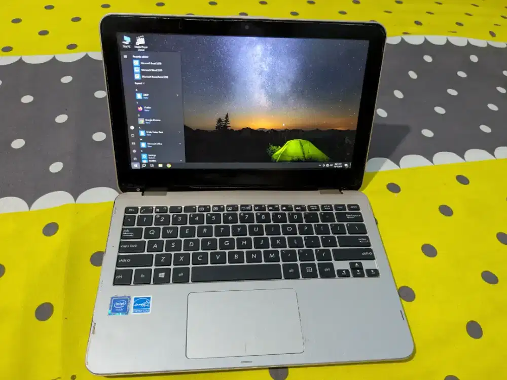 Laptop Asus Vivobook TP203N Biasa Non TC Ram 4 Normalan