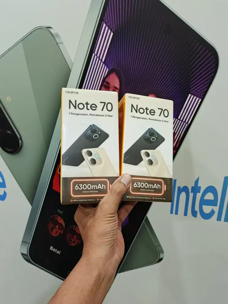 Berminat silahkan WA Realme Note 70 4/128 Garansi resmi 1thn