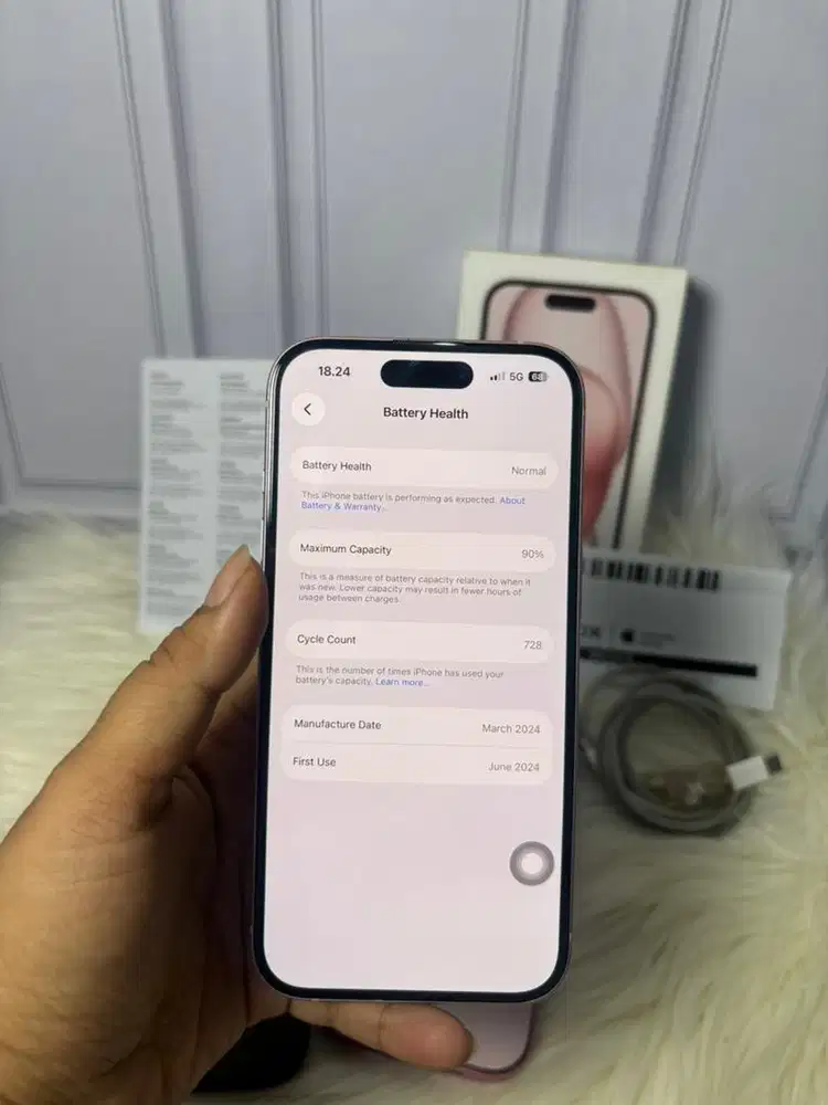 iphone 15 128gb (pink)