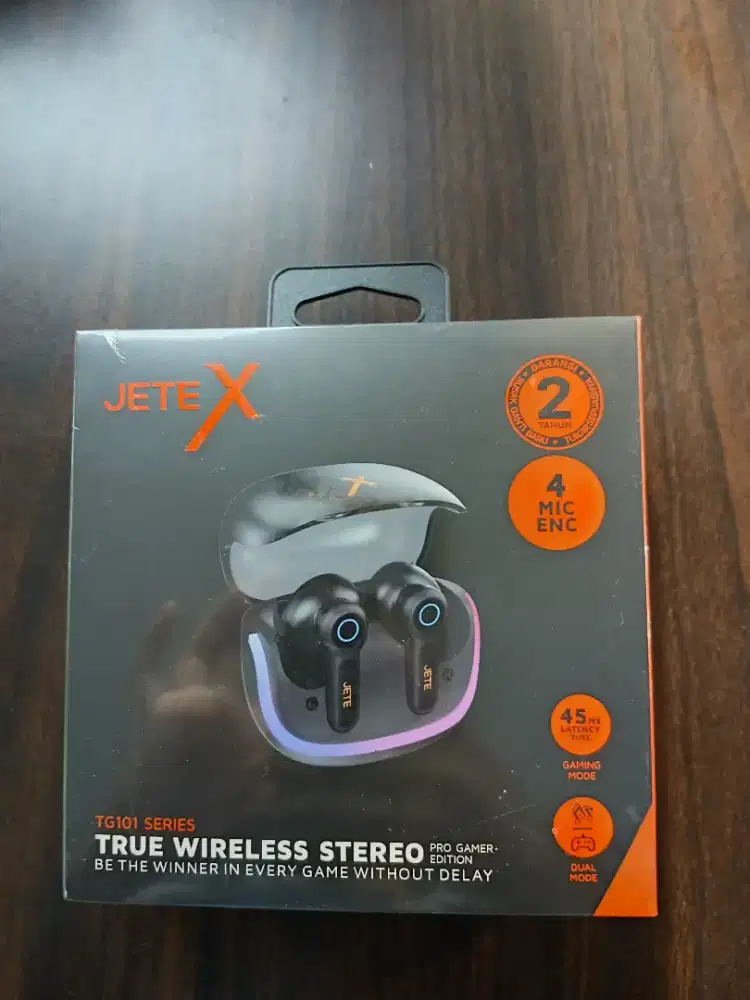 TWS Gaming with RGB JETE TG101 ENC 4 Mic 45m/s Low Latency
