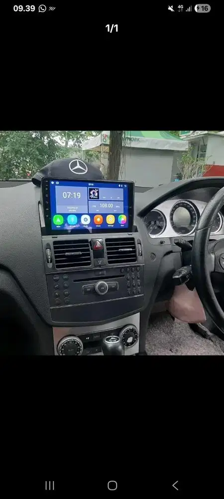 Head unit andorid mercedes benz C200 W204 non facelif