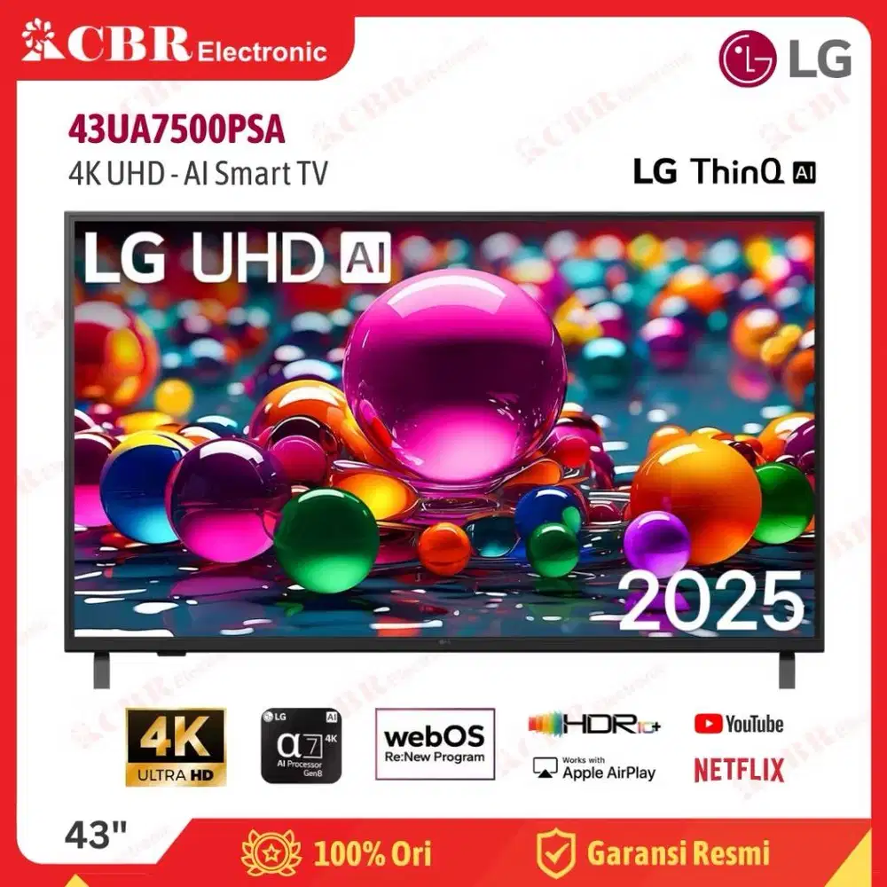 Brand New Digital Smart TV LG 43 inch 43UA7500PSA 4K UHD