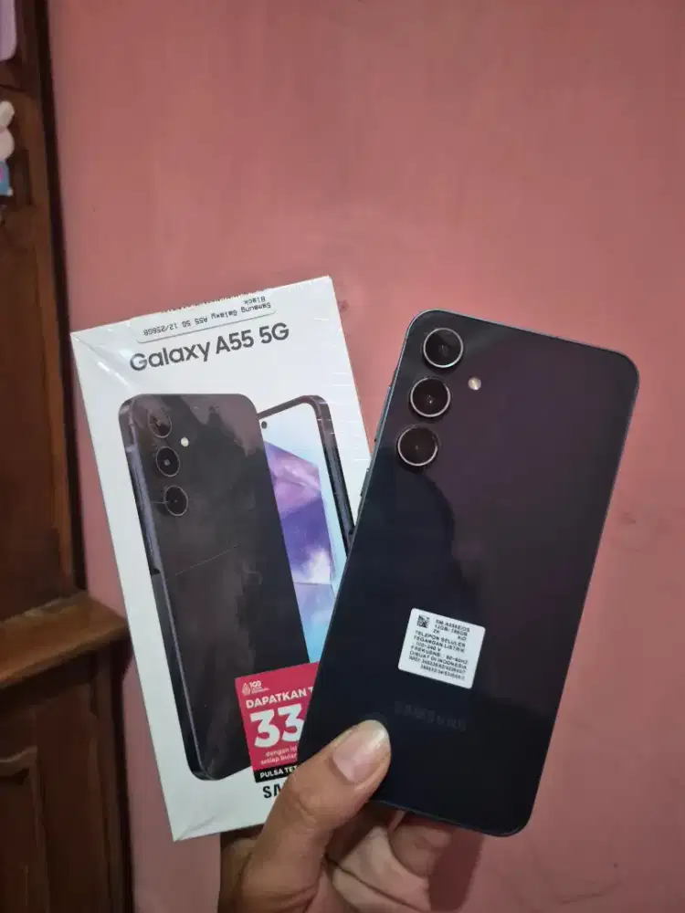 BU
samsung A55 5G 12/256 LIKE NEW
lok Waru bisa cod
48 nego tipis