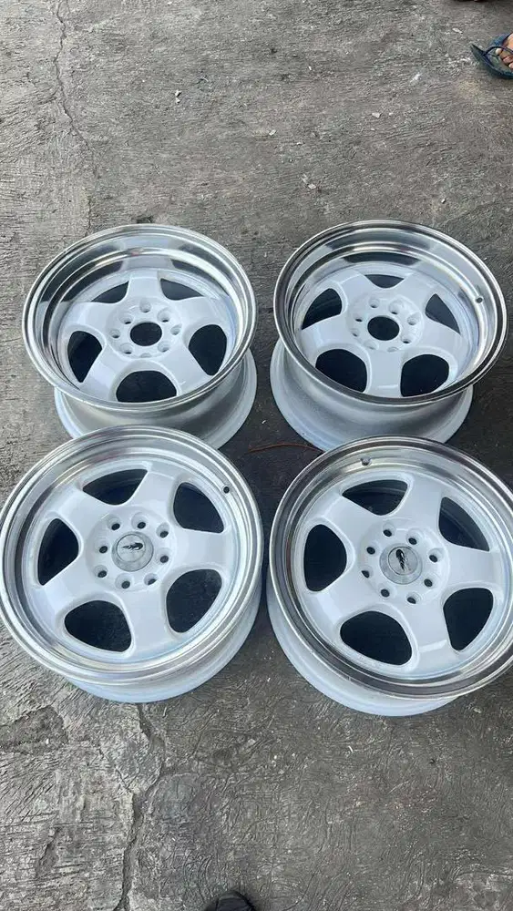 Velg Work Meister R15 Plus Ban 185/60 Lebar 7/8 pcd 100/114 te37 ce28