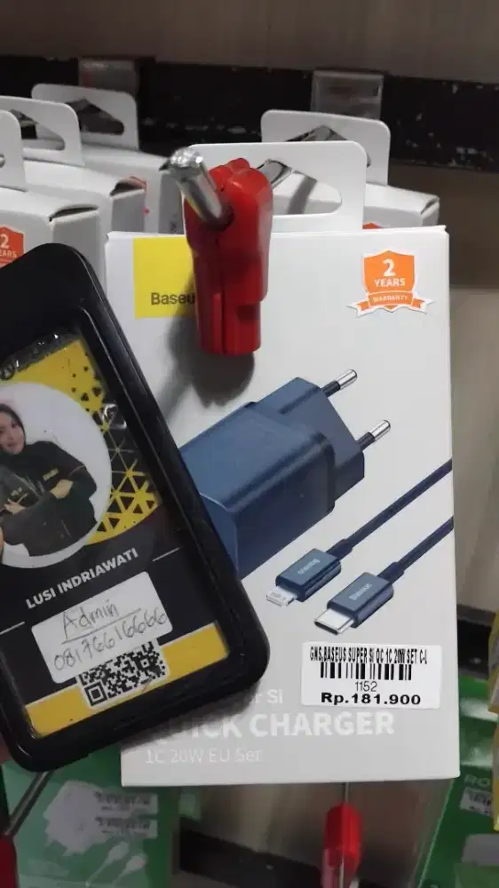 BASEUS SUPER Si QC 1C 20W SET C-L | ATLANTIS DAHSYAT
