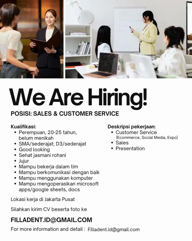 Sales & Customer Service (Full-Time)
