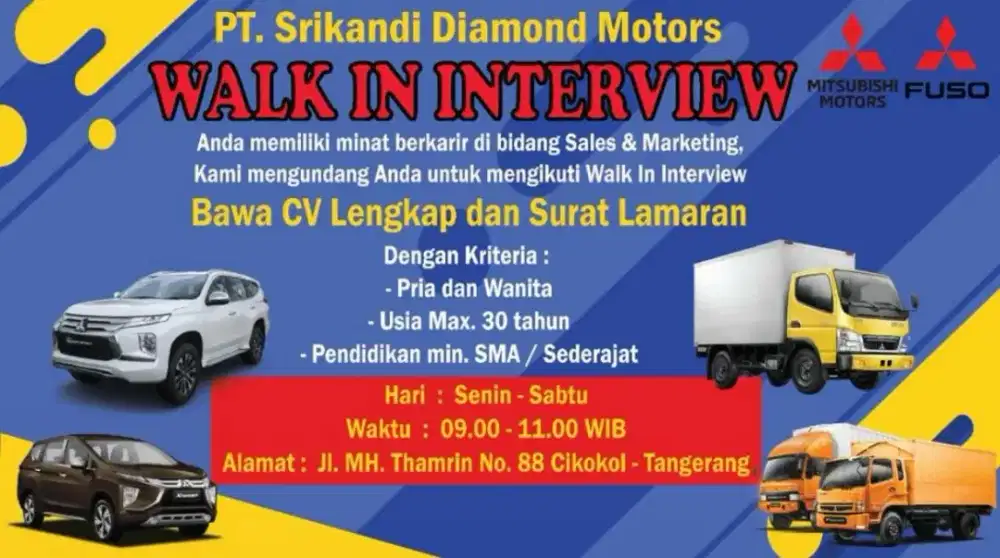 Lowongan kerja showroom