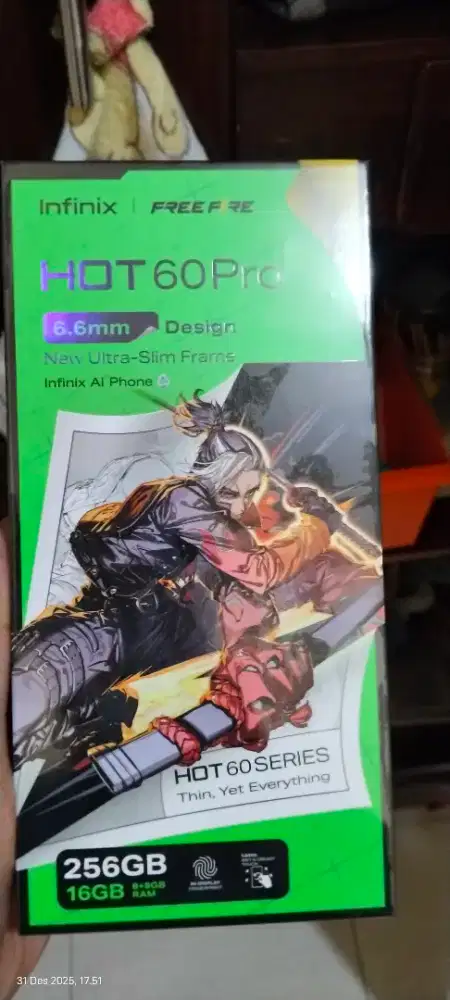 Infinix Hot 60 pro 8/256GB BARU