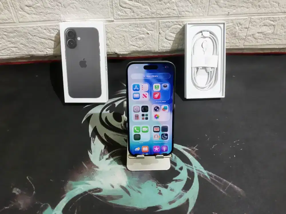 IPHONE 16 256GB TITANIUM BLACK INTER BEACUK BAZEL LECET PEMAKAIAN BSTT