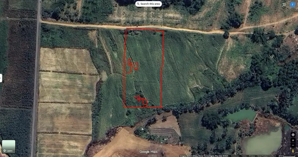 Tanah murah 90m x 70m