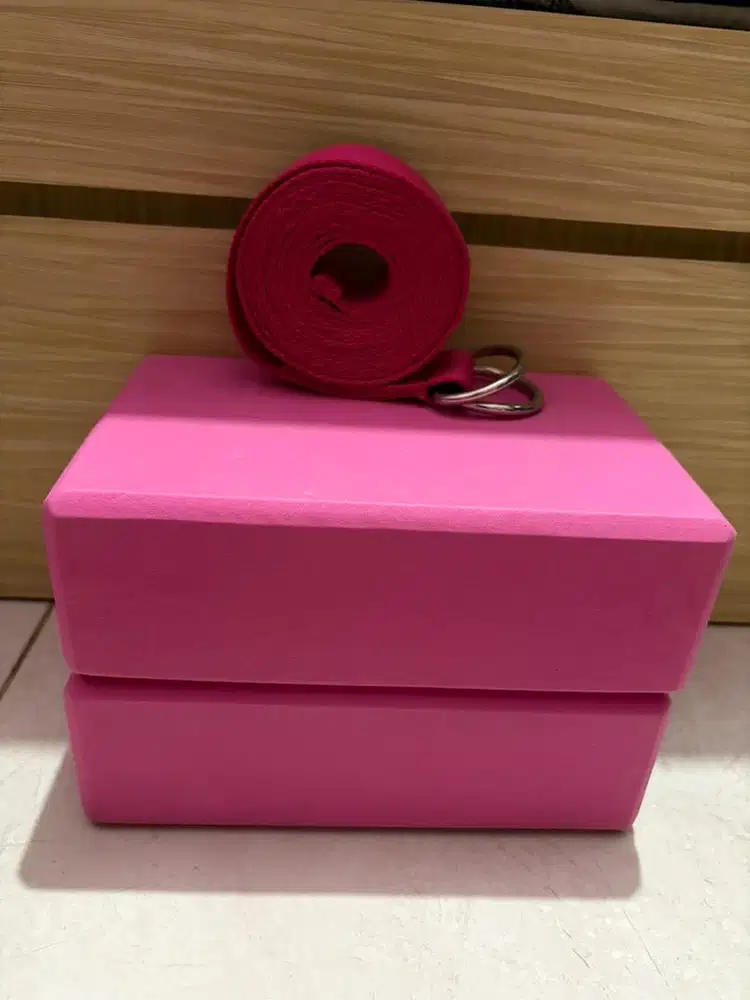 2 blok yoga dan strap yoga