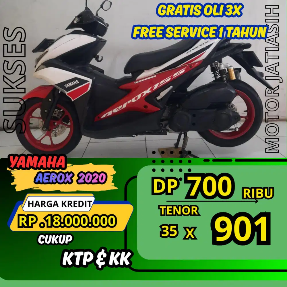 PROMO DP MURAH YAMAHA AEROX 2020 DP 500 RIBU BISA CASH/KREDIT