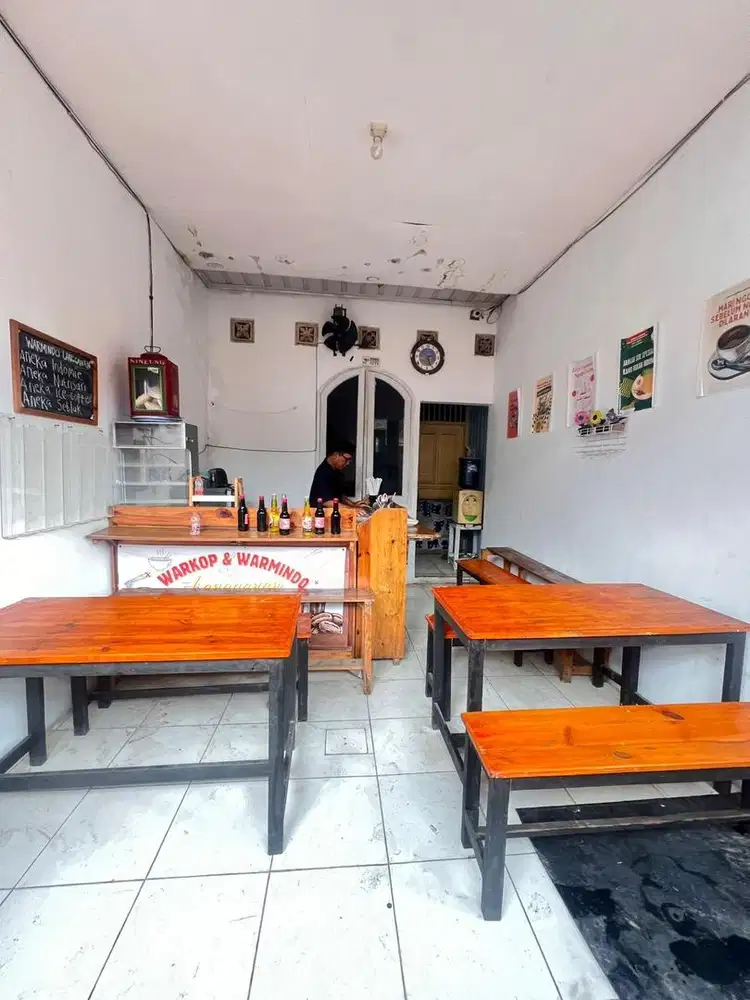 Meja warkop + kursi set