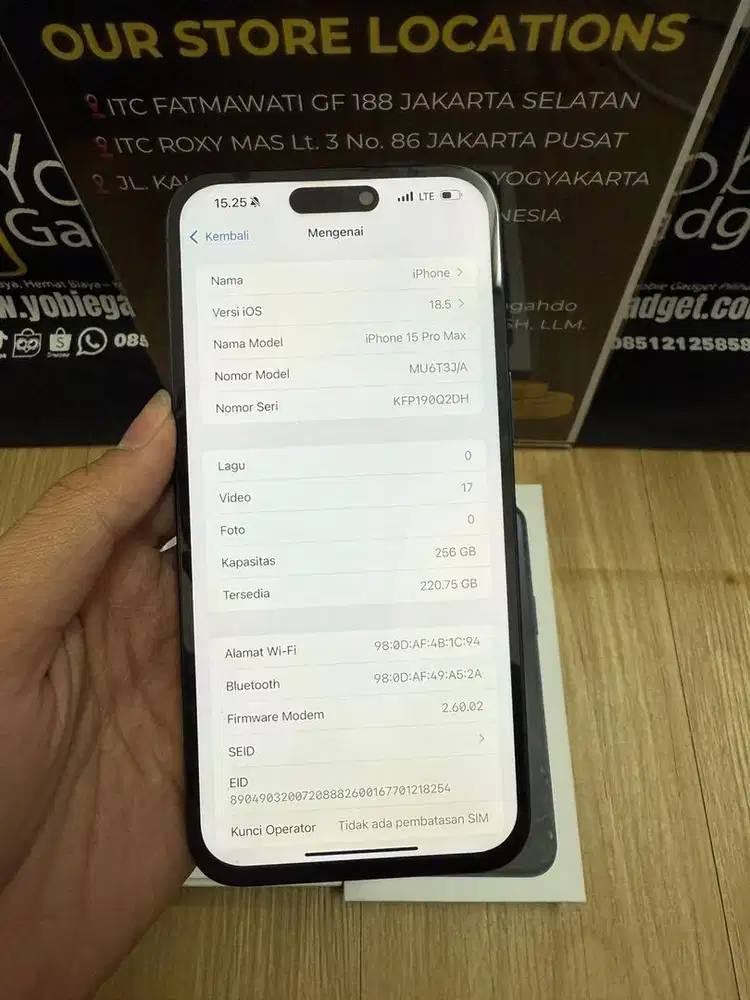iphone 15 pro max/256 beacukai