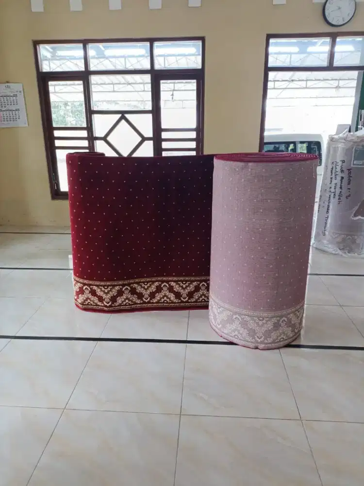 Ambal Sajadah Karpet Masjid Termurah. Tersedia Lokal maupun Import