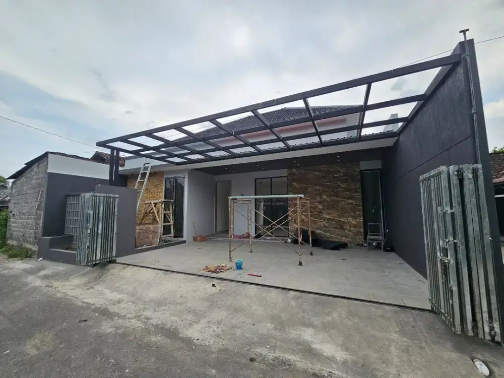 RUMAH CANTIK PROSES FINISHING AREA PURWOMARTANI KALASAN SLEMAN DEKAT GERBANG TOL