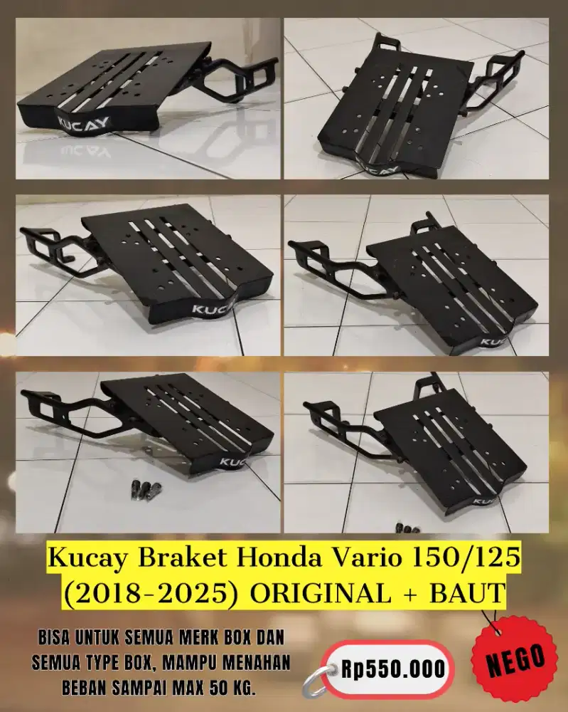 Kucay Braket Honda Vario 150/125 (2018-2025) ORIGINAL + BAUT