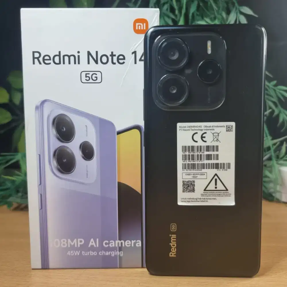 xiaomi redmi note 14 5g ram 12/512GB Fullset