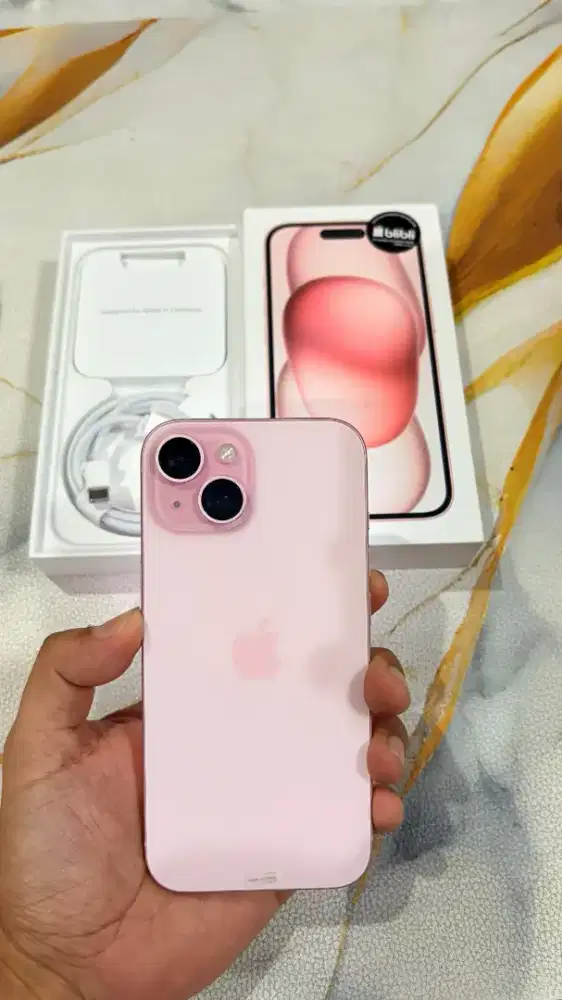 Iphone 15  Pink. 128GB. Ex Blibli / Ibox mulus Joss top bossku