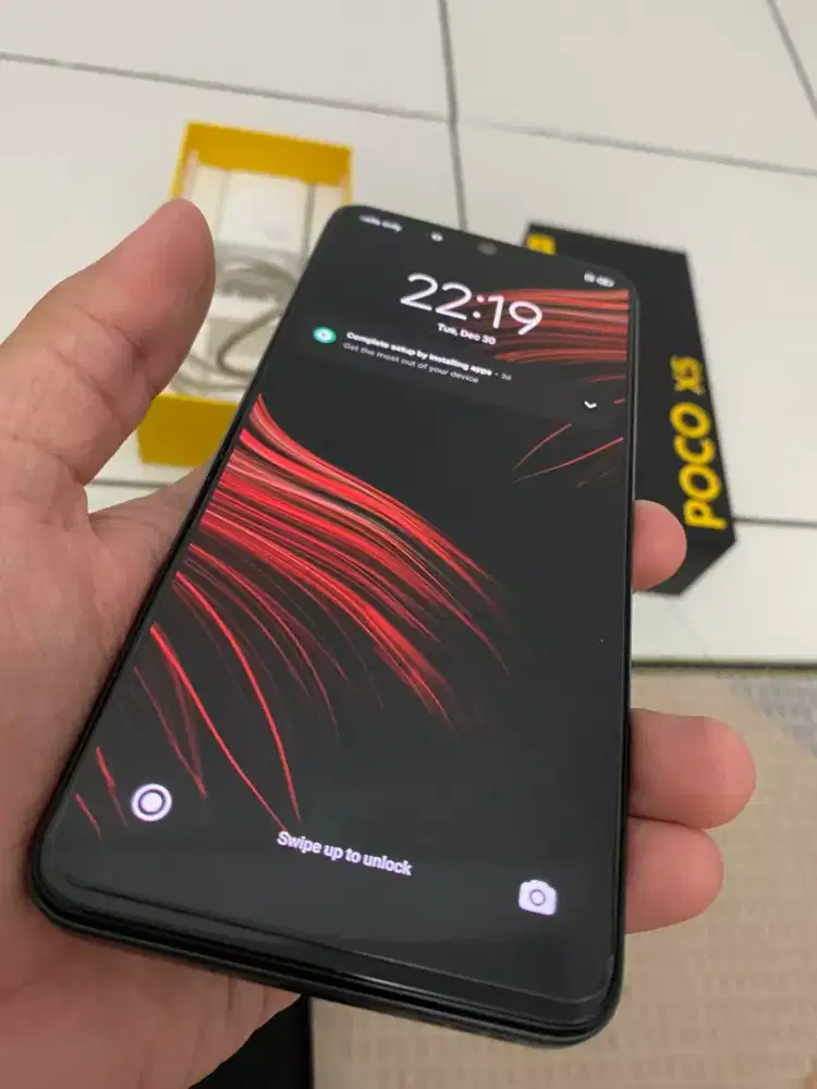 POCO X5 5G RAM 6/128GB Hitam | Full Set | Mulus Like New