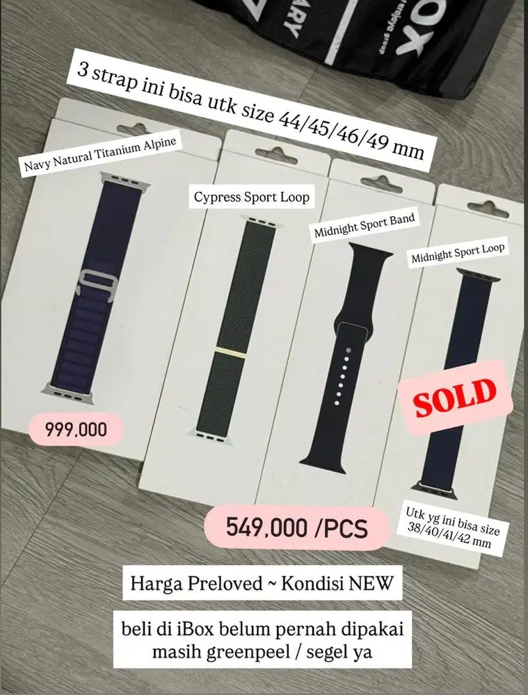 NEW Apple Watch Strap Alpine Loop , Sport Loop and Sport Band