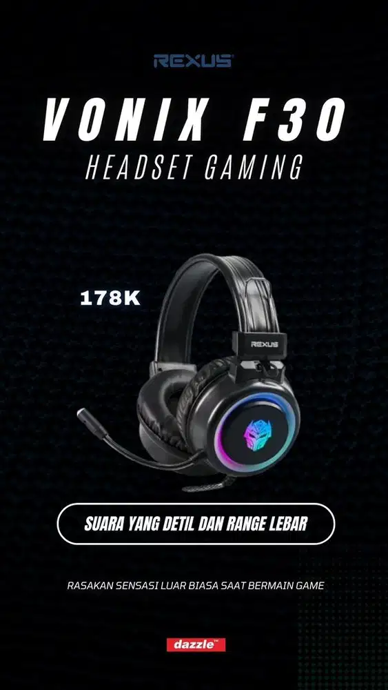 Rexus Vonix F30 headset gaming