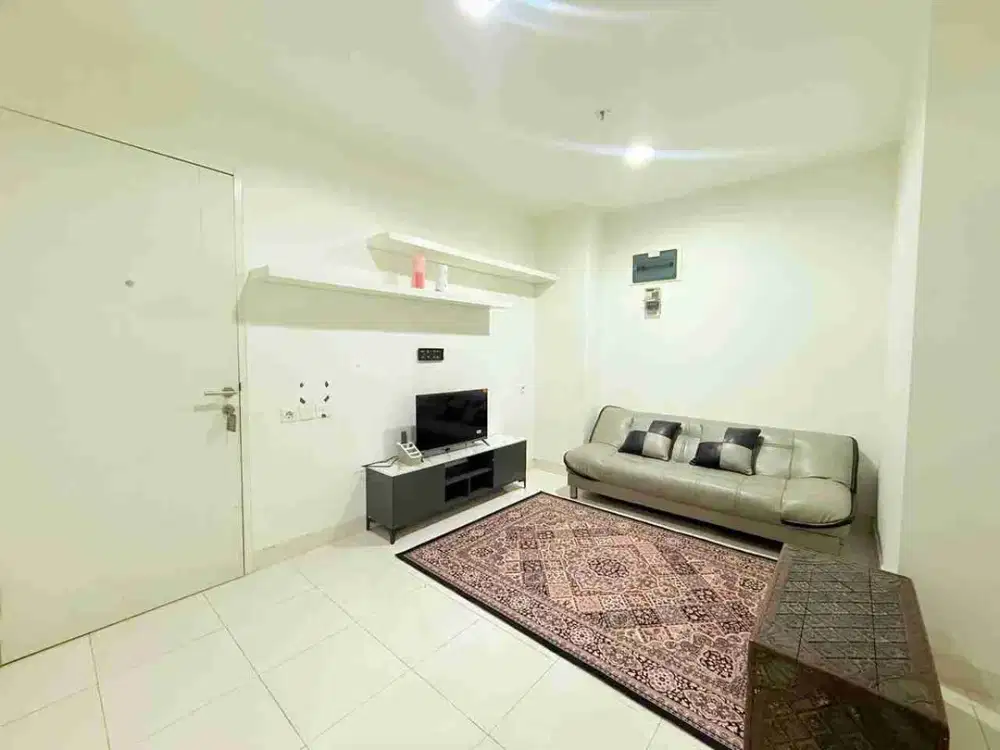 Apartemen 2 Kamar Tidur Furnish Siap Huni View Aeon Mall Hanya 3 Menit Exit Tol Sentul City, Bogor