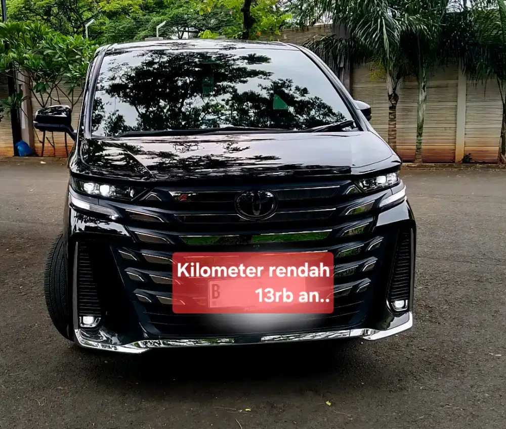 TOYOTA VELLFIRE HEV 2024 BLACK ON BROWN