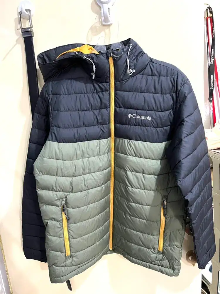 COLUMBIA men's Hooded Jacket Omni Heat size M