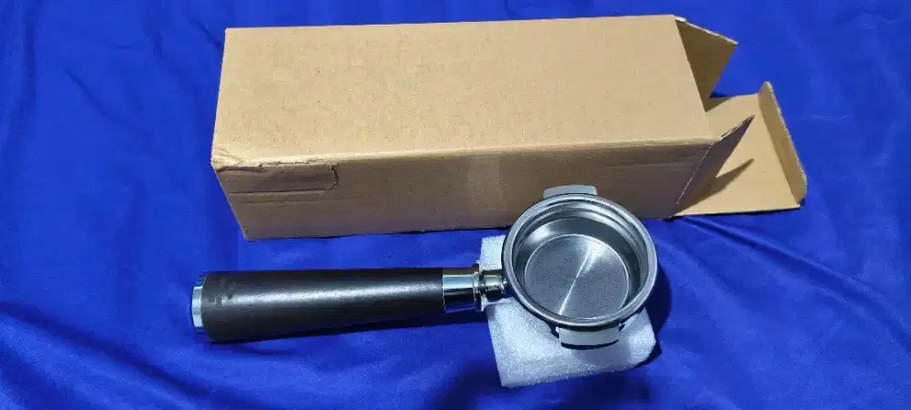 Portafilter 58mm 58 mm Mesin Kopi Espresso Single Spout Gagang Kayu