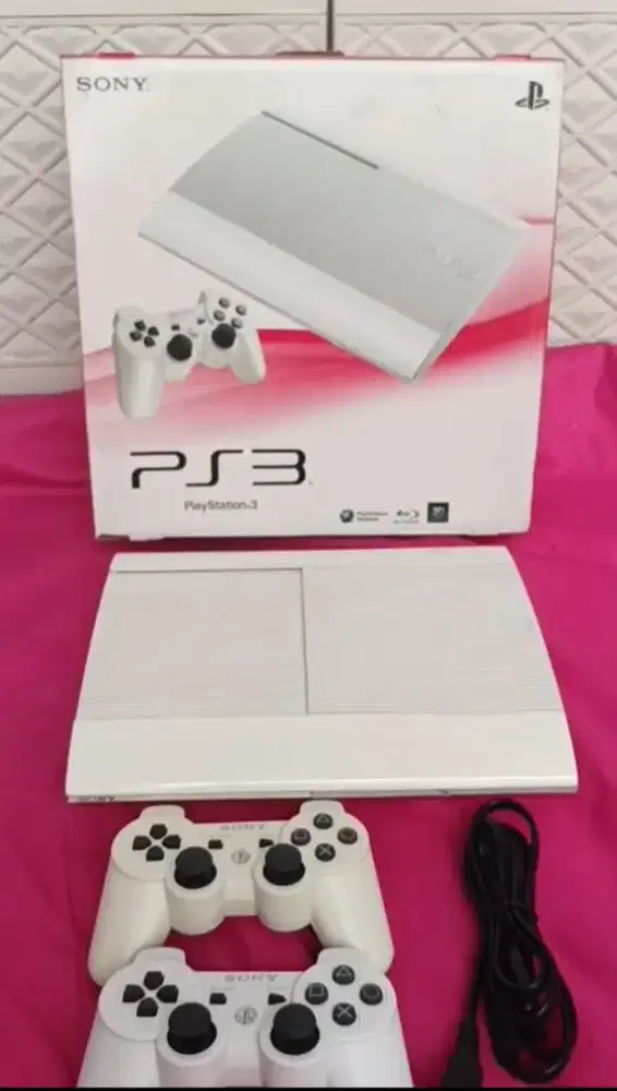 PS3 slim3000 500Gb fullset 2 stik wireless