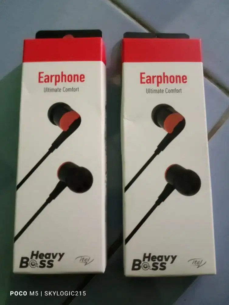 Headset Itel Original Heavy Bass Suara Kencang