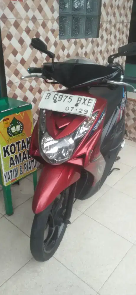 Yamaha Mio SOUL warna Merah Hitam masih orisinil dari BaRu .