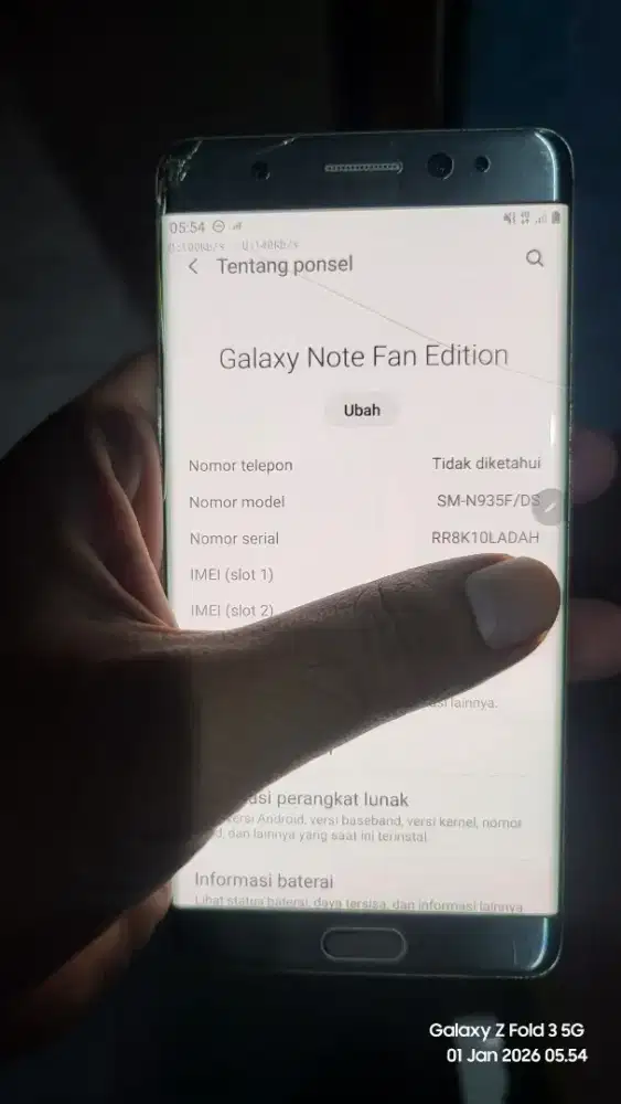 Samsung note fan editien fe 4/64gb sein