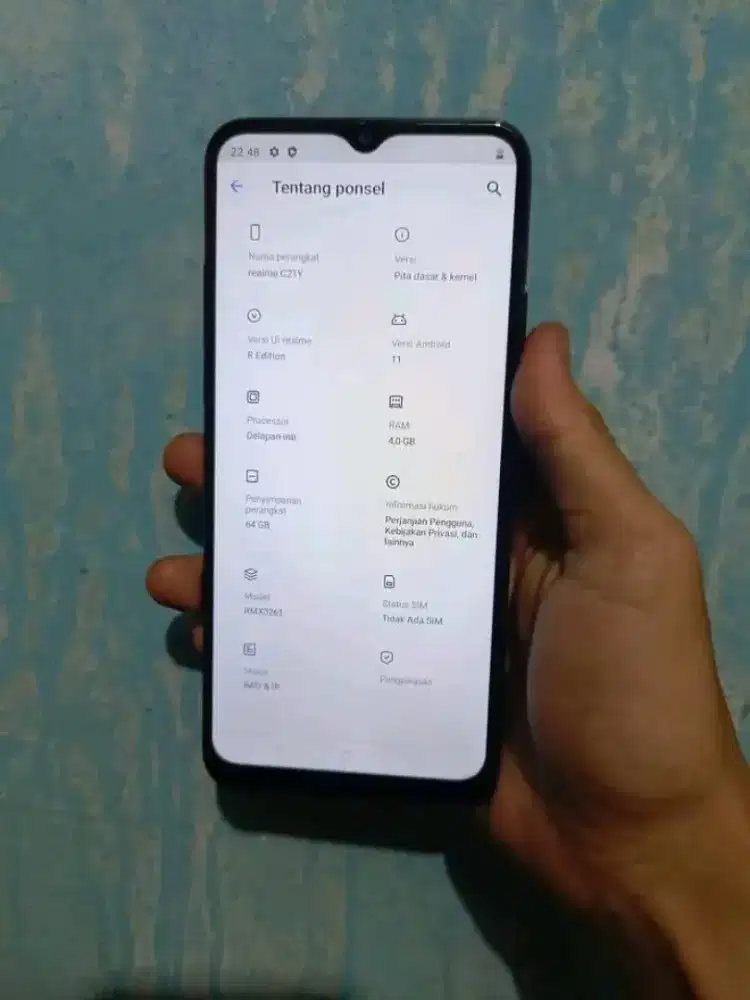 Realme c21y ram 4/64 hp batangan