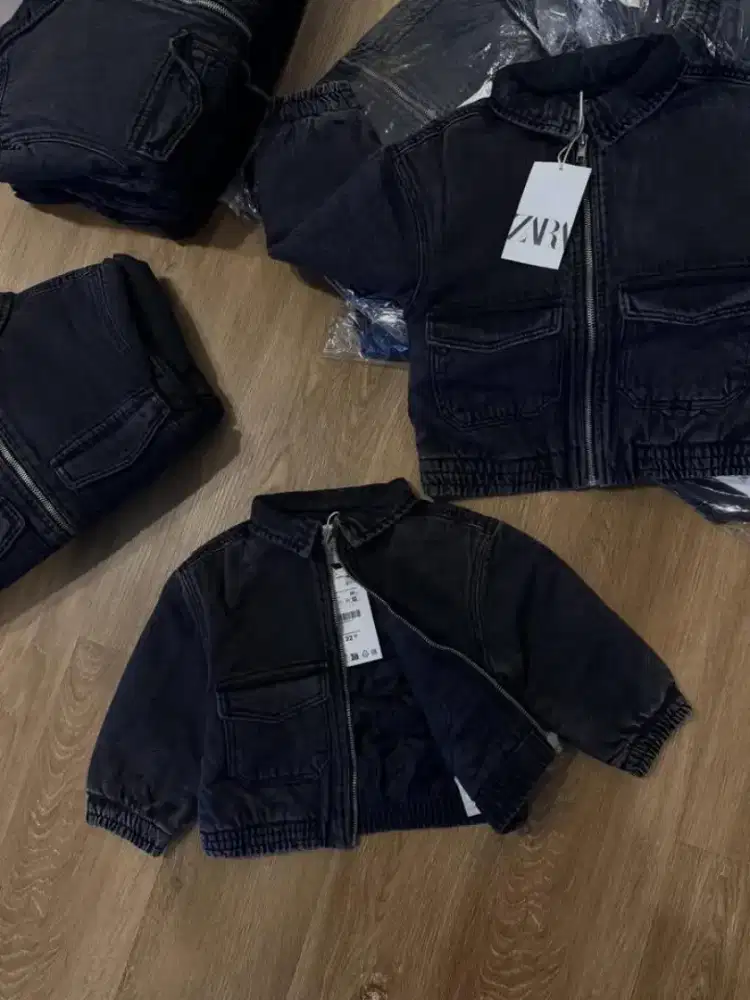 jaket denim anak size 1 s/d 6 tahun