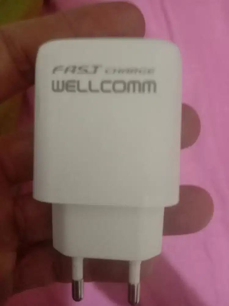 kepala Charger Wellcomm fast charging 18W 3A. normal cek sepuasnya.