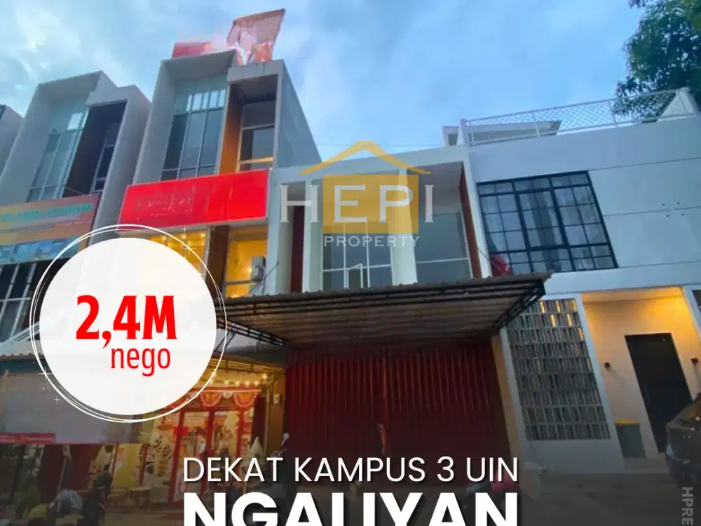 Jual ruko di Ngaliyan Dekat Kampus 3 UIN Semarang