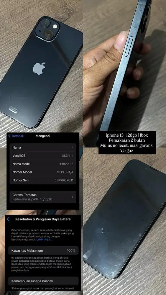 IPHONE 13 IBOX (BR 2 BULAN)