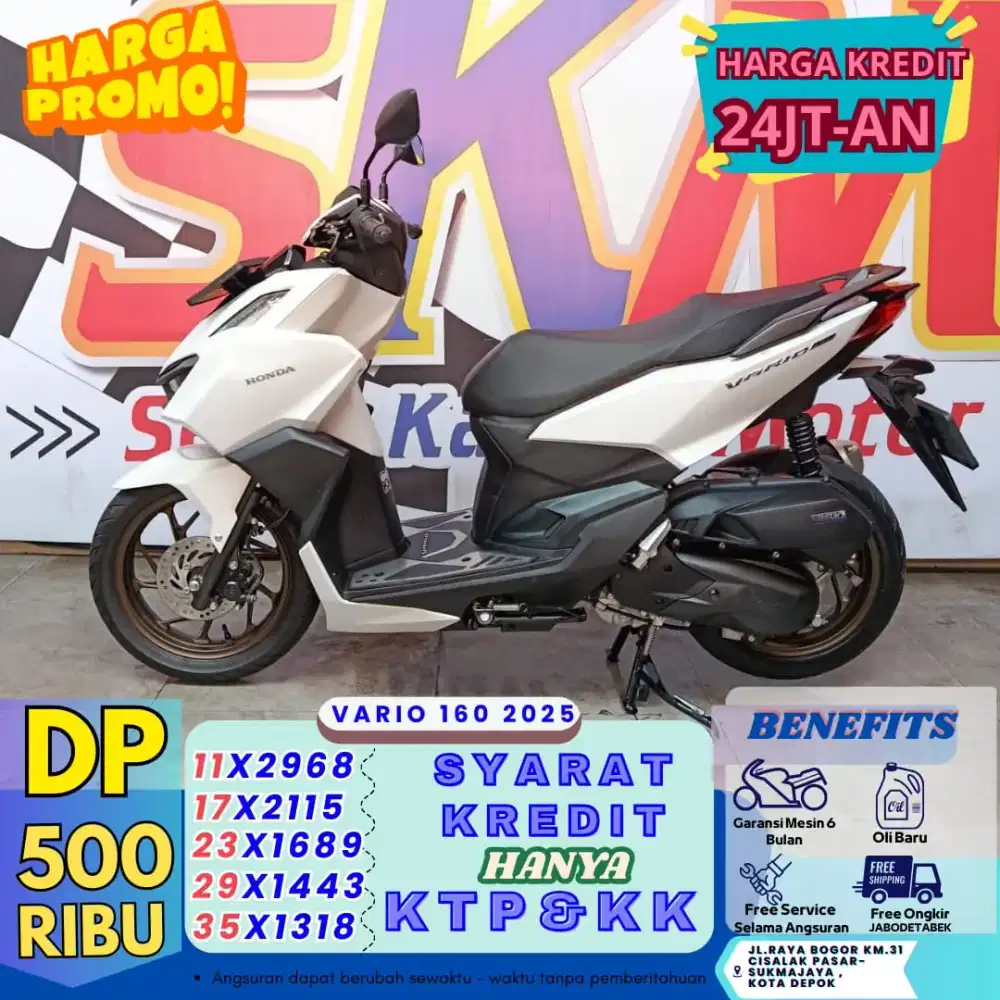SPESIAL PROMO BULAN JANUARI DP500 HONDA VARIO 2025 CASH/CREDIT
