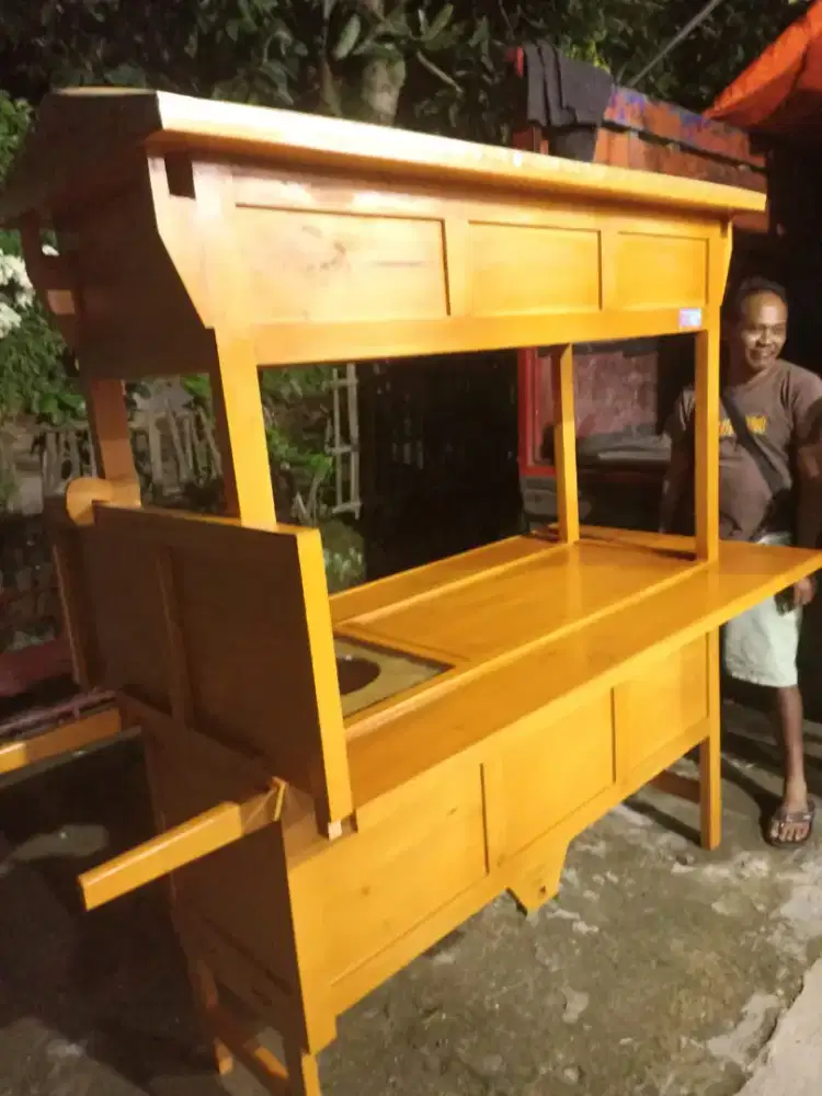Gerobak Angkringan Bakso Mie Ayam PeceL Bubur Sate Martabak Ronde dlL
