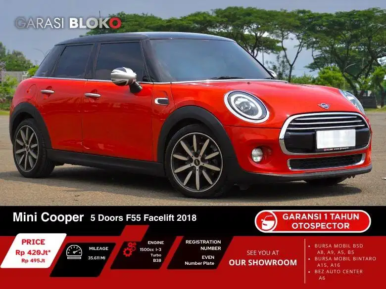 Mini Cooper F55 Facelift 5 Doors 2018 / 2019