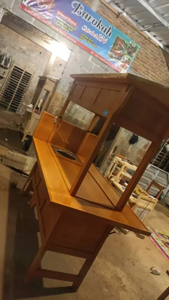 Gerobak Angkringan Bakso Mie Ayam PeceL Bubur Sate Martabak Ronde dlL