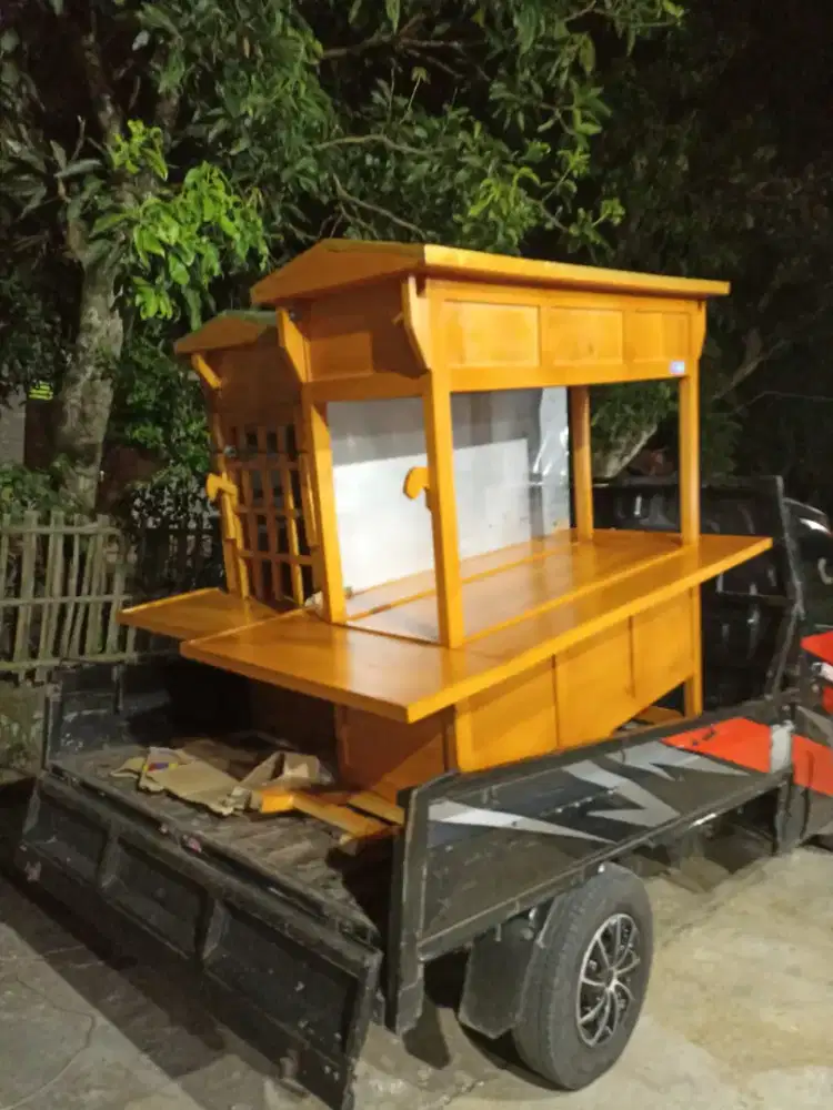 Gerobak Angkringan Bakso Mie Ayam PeceL Bubur Sate Martabak Ronde dlL