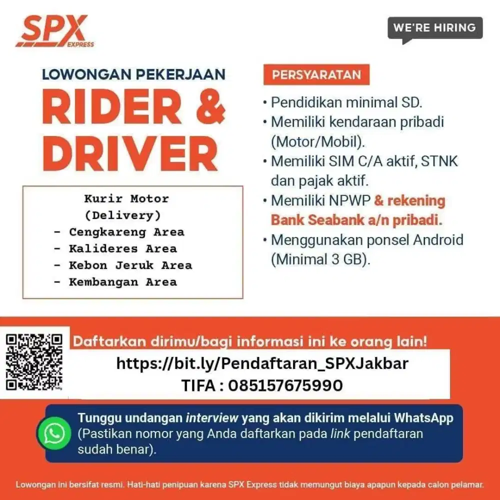 KURIR MOTOR DELIVERY TAMAN PALEM SPX EXPRESS